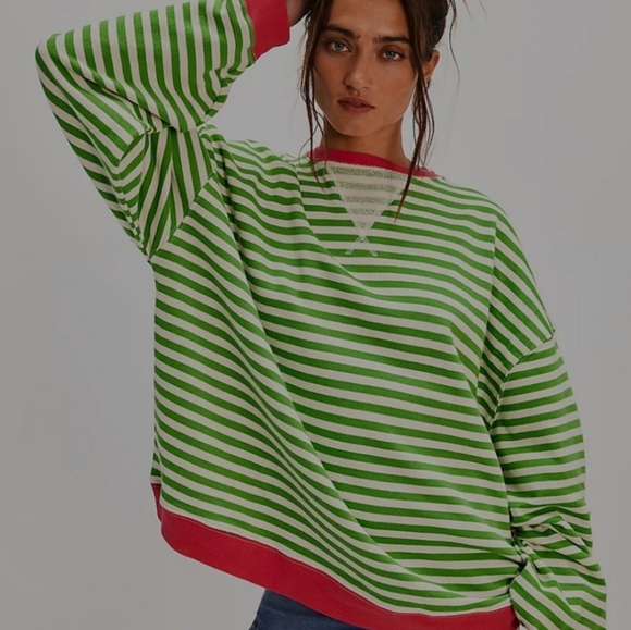 We The Free Sweaters - 🌟 NWOT 🌟 Free People Striped Crewneck